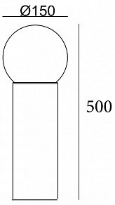 Наземный низкий светильник Escada 30001 30001G/01