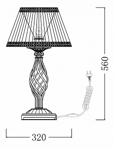 Настольная лампа декоративная Maytoni Grace ARM247-00-R
