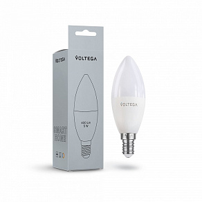 Лампа светодиодная с управлением через Wi-Fi Voltega Wi-Fi bulbs E14 5Вт 2700-6500K VG-C37E14cct-WIFI-5W