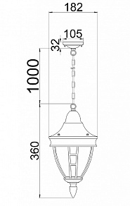 Подвесной светильник Maytoni Novara O027PL-01B