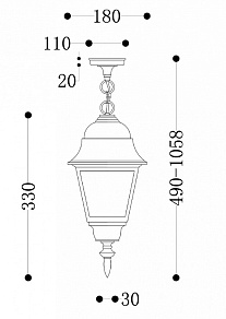 Подвесной светильник Maytoni Abbey Road O003PL-01B
