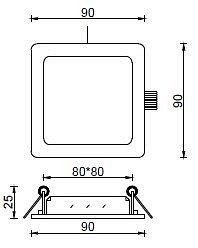Встраиваемый светильник Deko-Light Square II 565269