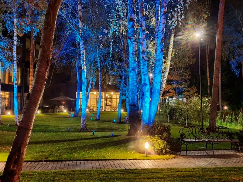 Частный дом в Красновидово, Московская область – ландшафтное освещение