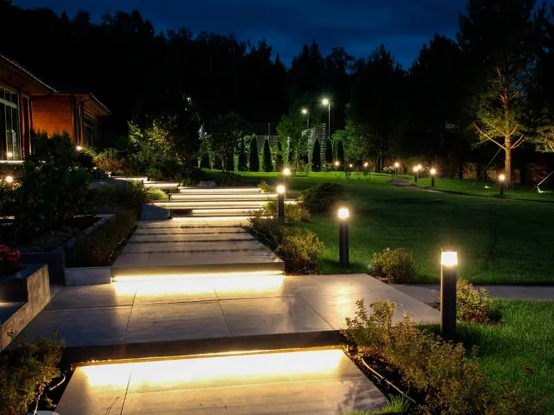 Загородный дом в Степаньково, Московская область – ландшафтное освещение