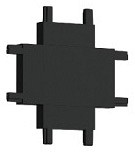 Соединитель X-образный для треков накладных Italline Kreator IT09-9031 black