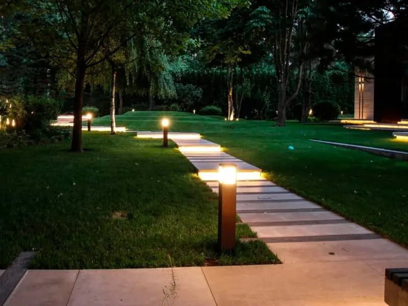 Частный дом в Николино, Московская область – ландшафтное освещение