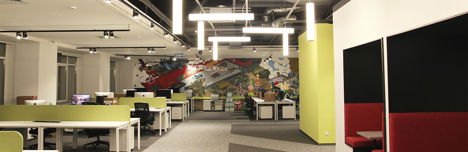 Монтаж офисного освещения