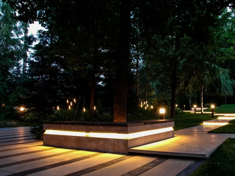 Ландшафтное освещение: виды и особенности