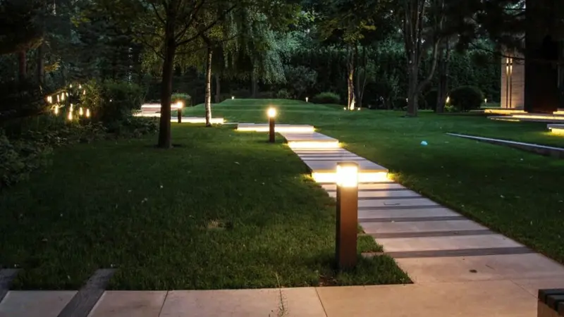 Частный дом в Николино, Московская область – ландшафтное освещение