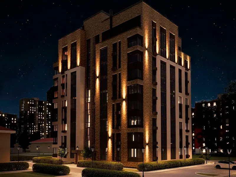 Жилой комплекс «Пушкин», г. Канаш – архитектурное освещение