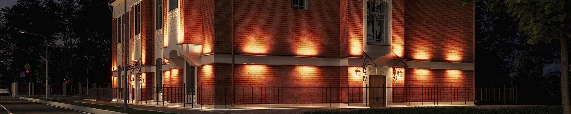 Историческое здание на ул. Уткина 40, г. Москва – архитектурное освещение