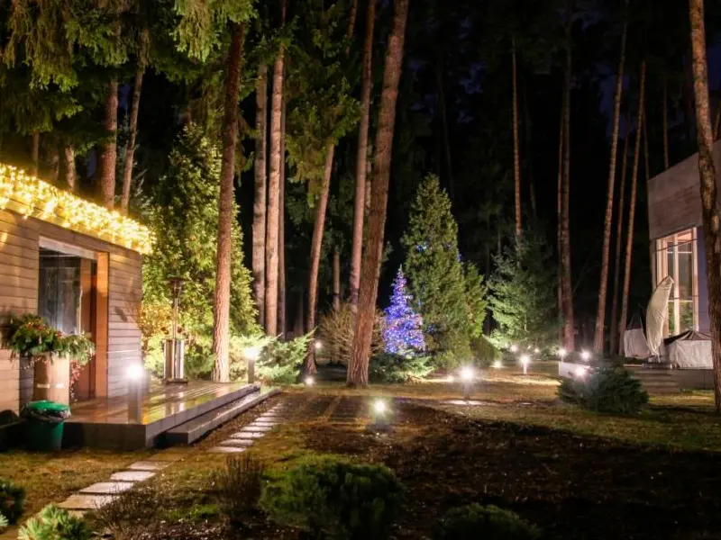 Частный дом в Николиной Горе, Московская область – ландшафтное освещение