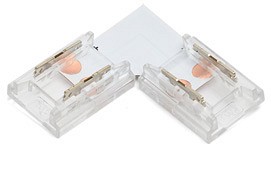 Соединитель лент угловой жесткий Wolta  WLS-A-08