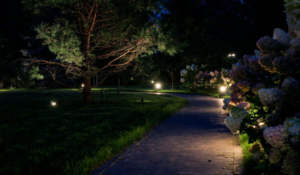 Загородный дом в КП Монолит, Московская область – ландшафтное освещение