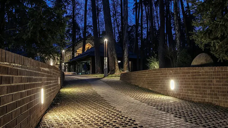 Частный дом в Архангельском, Московская область – ландшафтное освещение