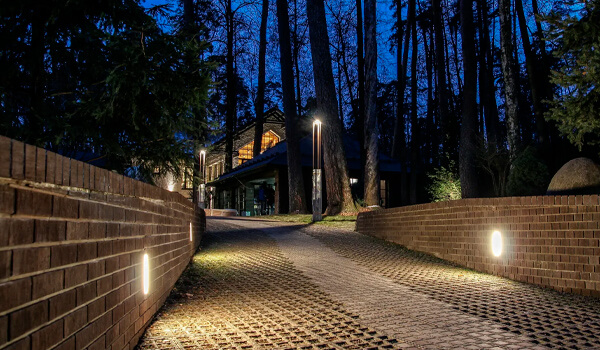 Частный дом в Архангельском, Московская область – ландшафтное освещение