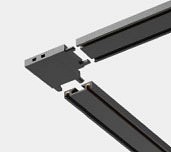 Соединитель угловой L-образный для треков накладных Italline Kreator IT09-9029 black
