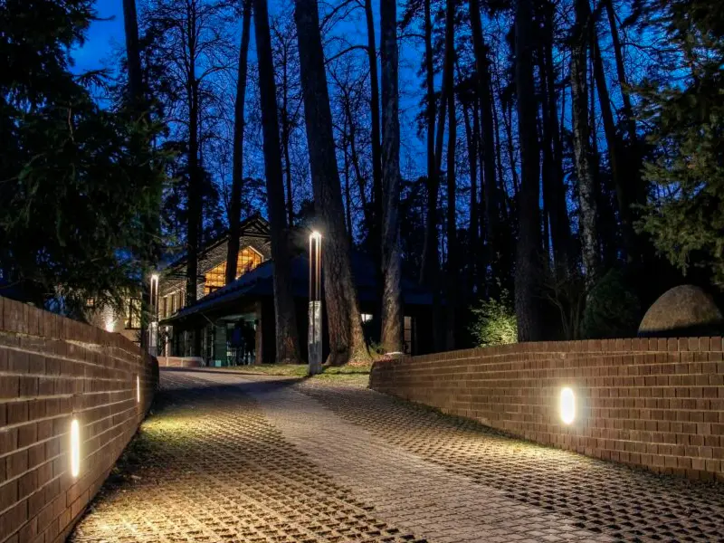 Частный дом в Архангельском, Московская область – ландшафтное освещение