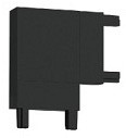 Соединитель угловой L-образный для треков накладных Italline Kreator IT09-9029 black