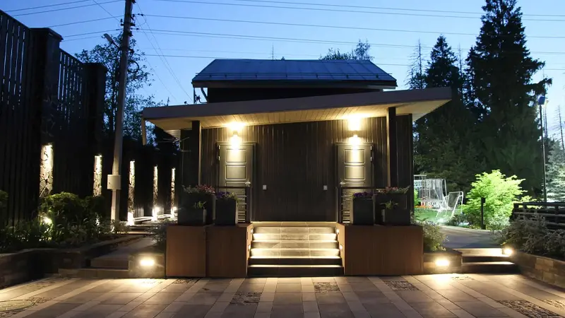 Частный загородный дом в КП "Дубки", Московская область – ландшафтное освещение