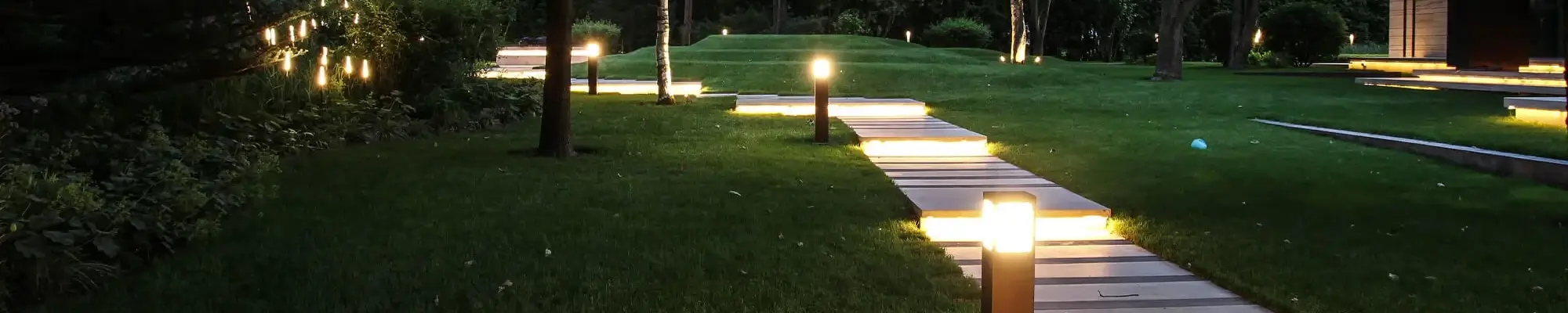 Частный дом в Николино, Московская область – ландшафтное освещение