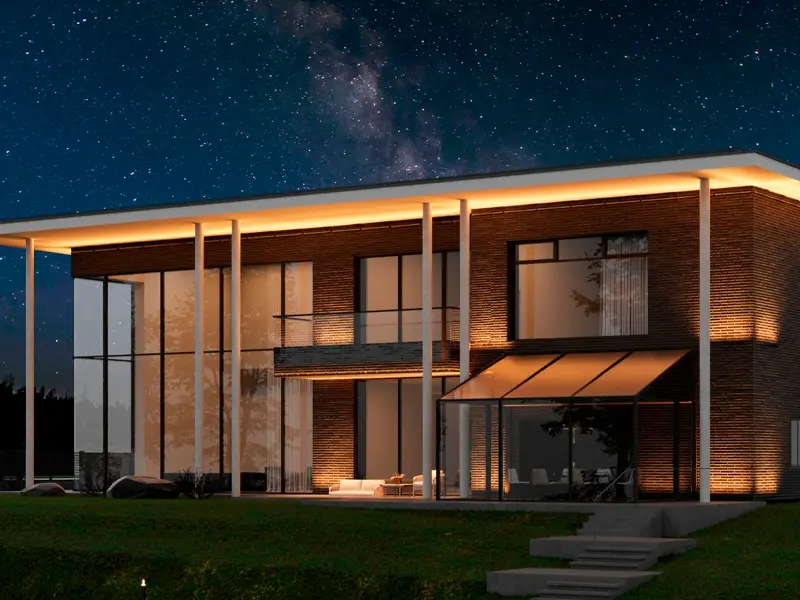 Загородный дом в Дарьино, Московская область – архитектурное освещение