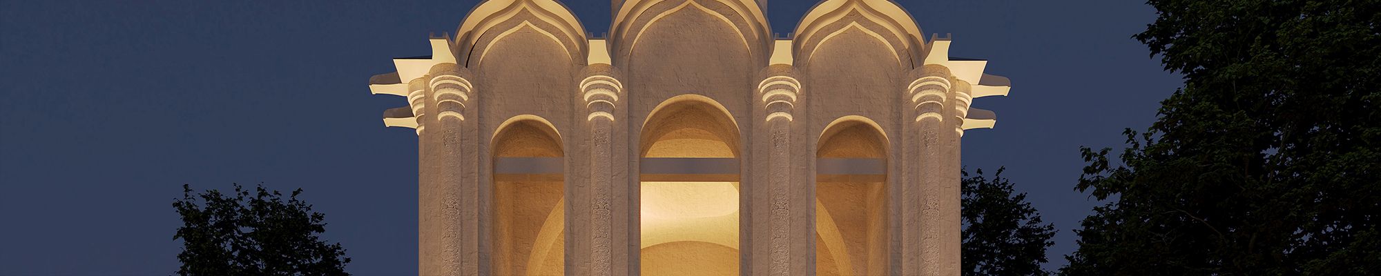 Покровский храм, с. Волдынское – архитектурное освещение