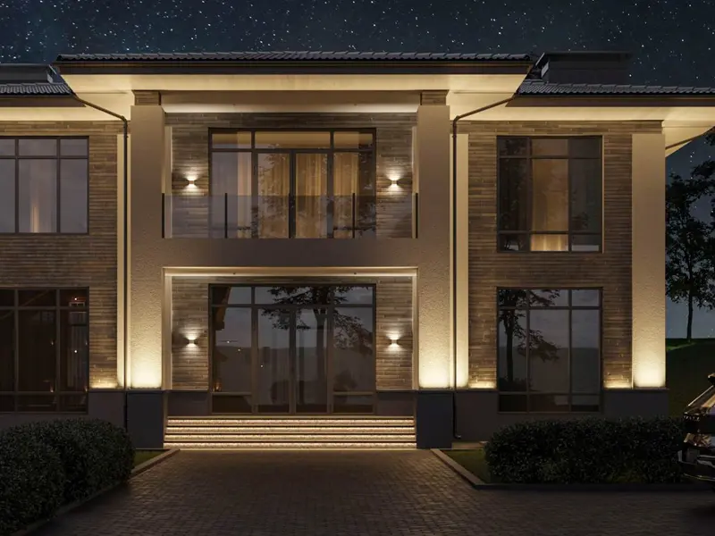 Загородный дом в КП «Миллениум Парк», Московская область – архитектурное освещение