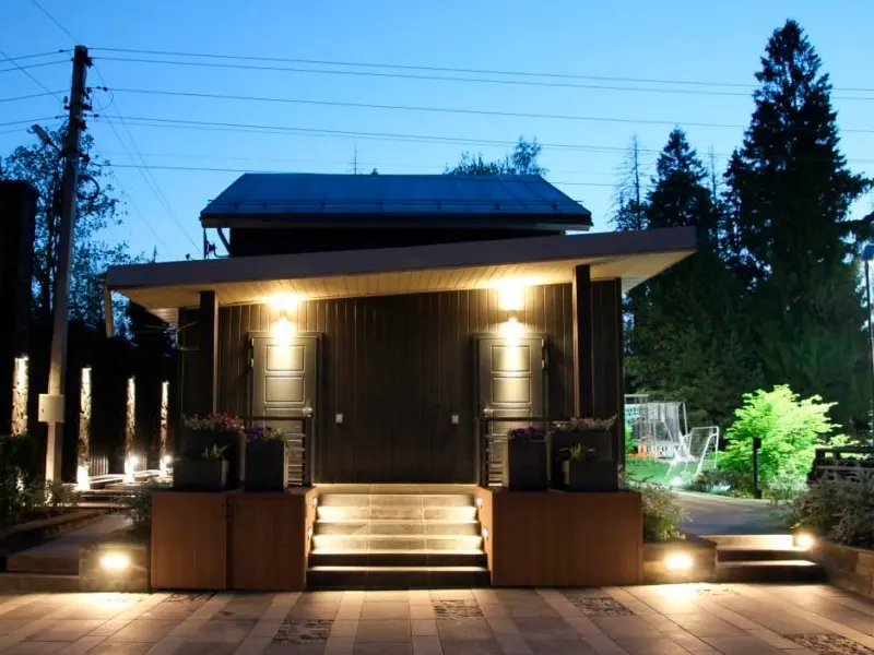 Частный загородный дом в КП "Дубки", Московская область – ландшафтное освещение