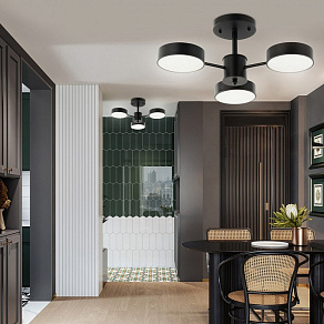 Люстра на штанге Arte Milano Ferrara 250906/3B Bk