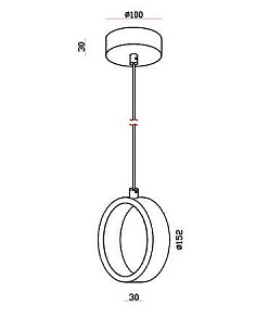 Подвесной светильник Deko-Light White Circle 342014