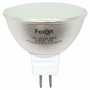 Лампа светодиодная Feron LB-126 GU5.3 7Вт 6400K 25294