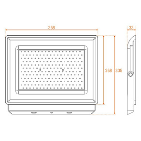 Настенно-потолочный прожектор Wolta WFL-200W WFL-200W/06