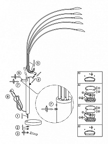 Торшер Globo Amara 59225