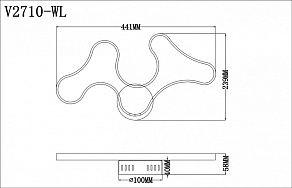 Бра Moderli Monica V2710-WL