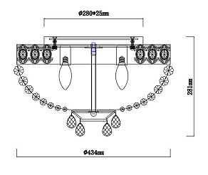 Накладной светильник Rivoli Vittoria PL6 WG Б0037794