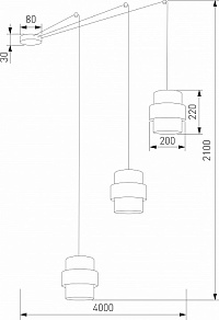 Подвесной светильник TK Lighting Calisto 5976 Calisto