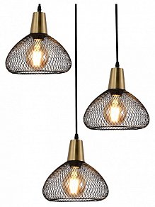 Подвесная люстра Reluce  03204-3.9-03 BK+COPPER