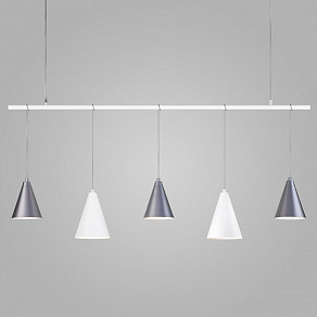 Подвесной светильник Eurosvet Castle 50088/5 белый/серебро