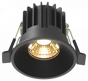 Встраиваемый светильник Maytoni Round DL058-7W2.7K-B