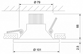 Встраиваемый светильник Elektrostandard 15267/LED 15267/LED