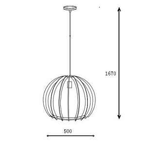 Подвесной светильник Lucide Bounde 34424/50/76