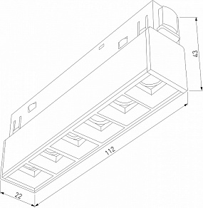 Встраиваемый светильник Elektrostandard Slim Magnetic a064528