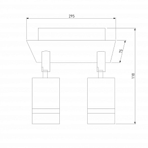 Спот Eurosvet Fleur 20066/2 черный/золото 10W