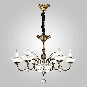 Подвесная люстра Eurosvet 60049 60049/6 черный с золотом