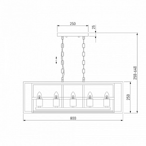 Подвесной светильник Eurosvet Crate 70122/5 черный