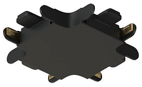 Соединитель X-образный для треков накладных Denkirs AIR BASE TR5234-BK