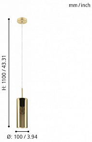 Подвесной светильник Eglo Selvino 98696