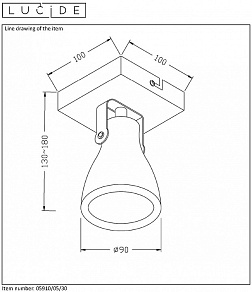 Спот Lucide Concri-Led 05910/05/30