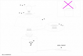 Настольная лампа декоративная Eglo ПРОМО Roseddal 49604